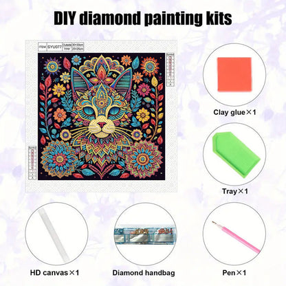 Cat - Special Shaped Drill Diamond Painting 30*30CM