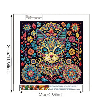 Cat - Special Shaped Drill Diamond Painting 30*30CM
