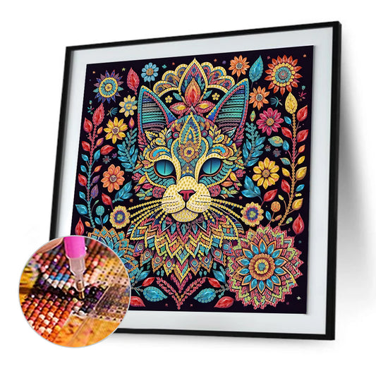 Cat - Special Shaped Drill Diamond Painting 30*30CM