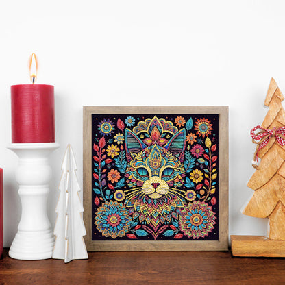 Cat - Special Shaped Drill Diamond Painting 30*30CM