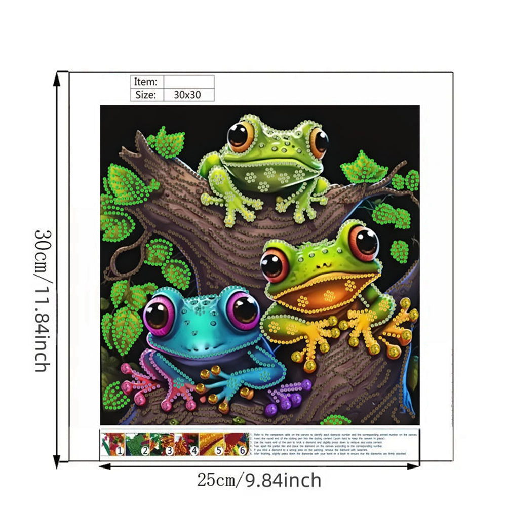 Frog - Special Shaped Drill Diamond Painting 30*30CM