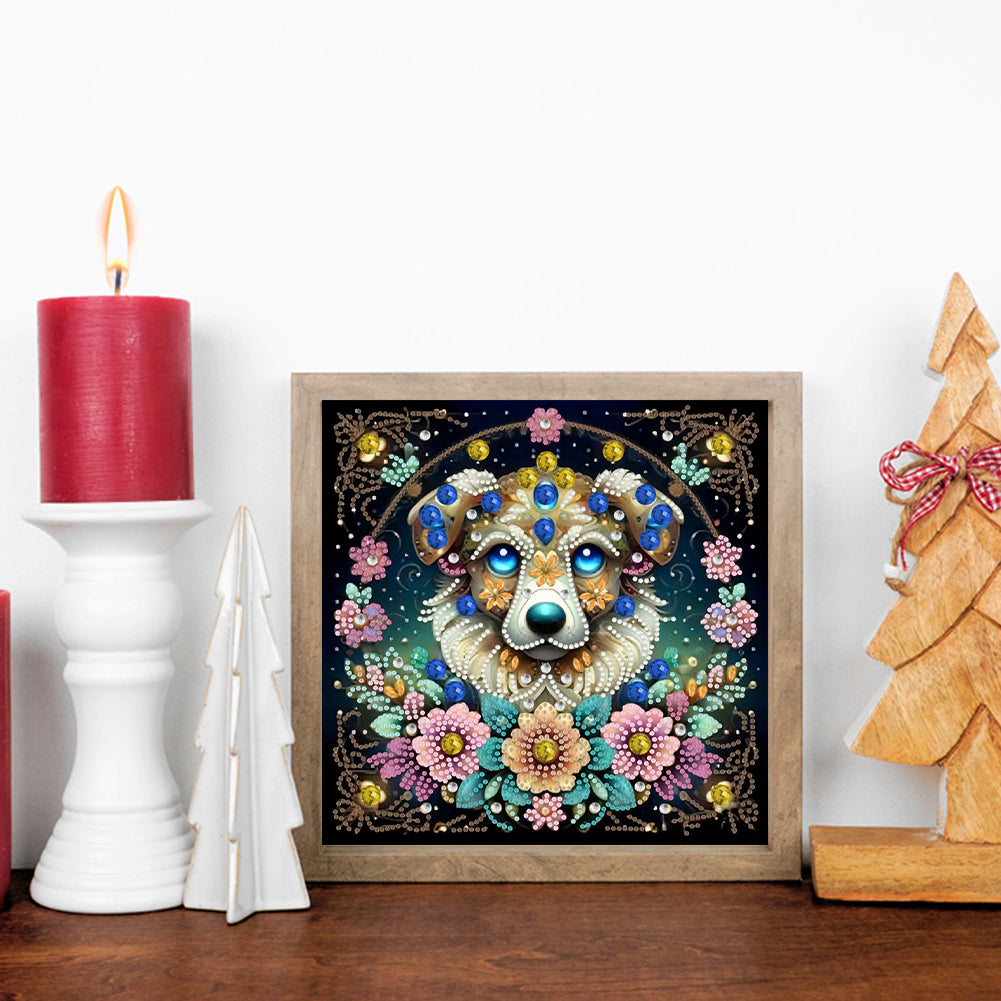 Dog - Special Shaped Drill Diamond Painting 30*30CM