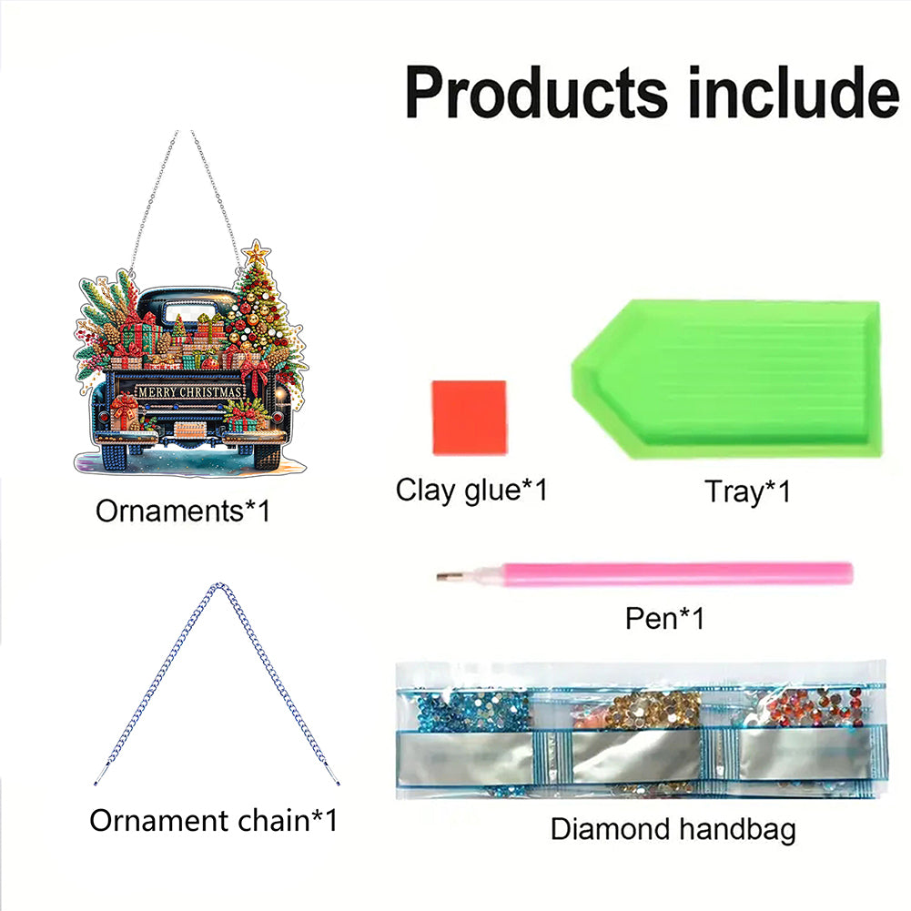 2D Flat DIY Acrylic Rhinestone Diamond Art Window Pendants Special Shape Crafts