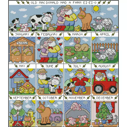 Grandpa'S Manor - 14CT Stamped Cross Stitch 40*45CM (Fairy Brand)