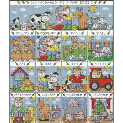 Grandpa'S Manor - 14CT Stamped Cross Stitch 40*45CM (Fairy Brand)