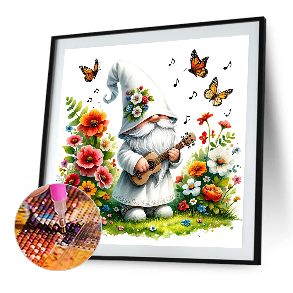 Guitar Gnome - Full Round Drill Diamond Painting 40*40CM