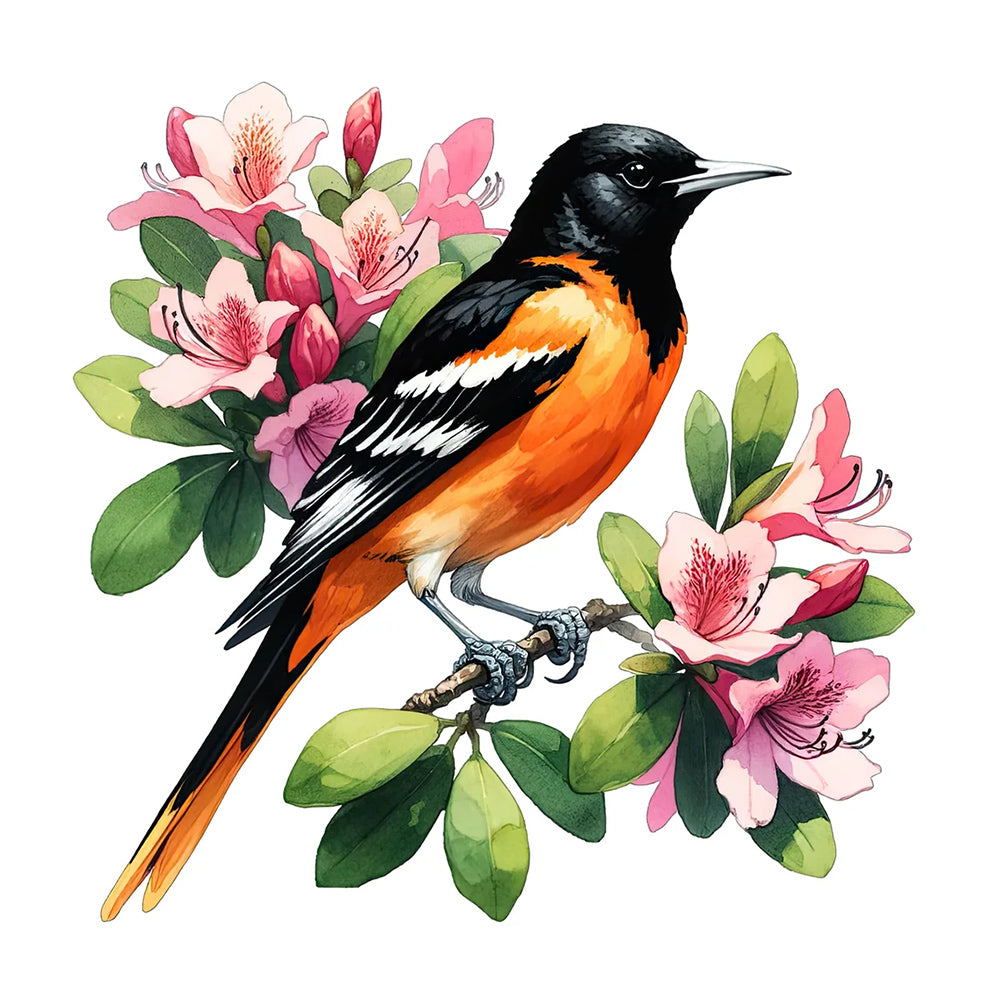Flowers And Birds - Full Round Drill Diamond Painting 30*30CM