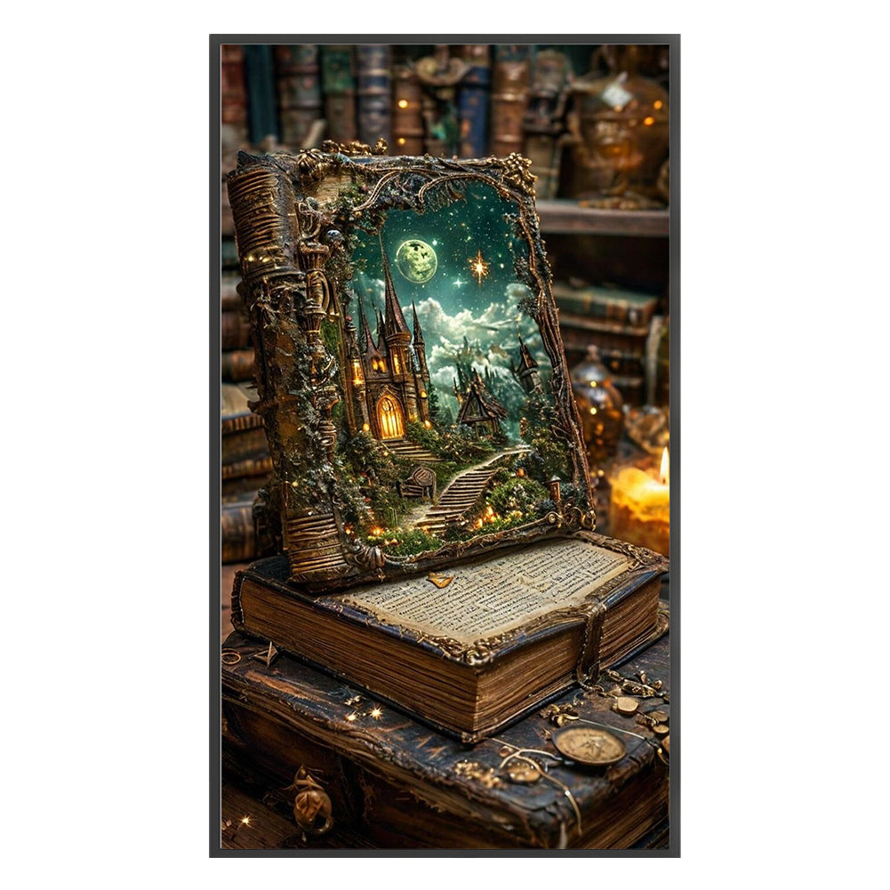 Magic Book - 11CT Stamped Cross Stitch 40*70CM