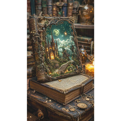 Magic Book - 11CT Stamped Cross Stitch 40*70CM