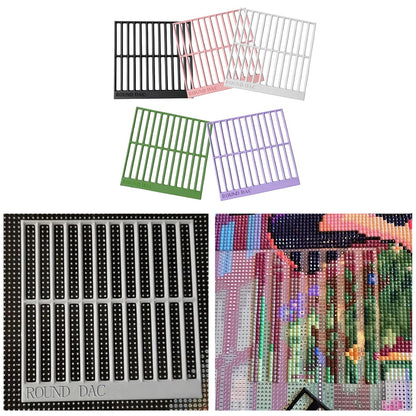 5Pcs DIY Diamond Art Guide Ruler Beginner Rhinestone Positioning Grid Ruler Tool