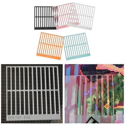 5Pcs DIY Diamond Art Guide Ruler Beginner Rhinestone Positioning Grid Ruler Tool