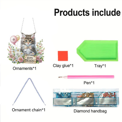 2D Flat DIY Diamond Art Pendant Diamond Painting Set Home Wall Decoration Crafts