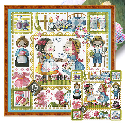 Anne Of Green Gables - 14CT Stamped Cross Stitch 30*30CM(Fairy Brand)