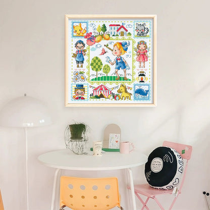 Pinocchio - 14CT Stamped Cross Stitch 30*30CM(Fairy Brand)