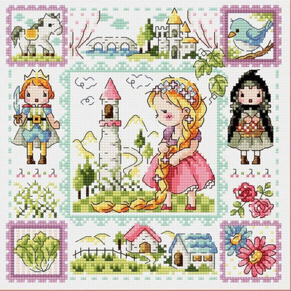 Rapunzel - 14CT Stamped Cross Stitch 30*30CM(Fairy Brand)