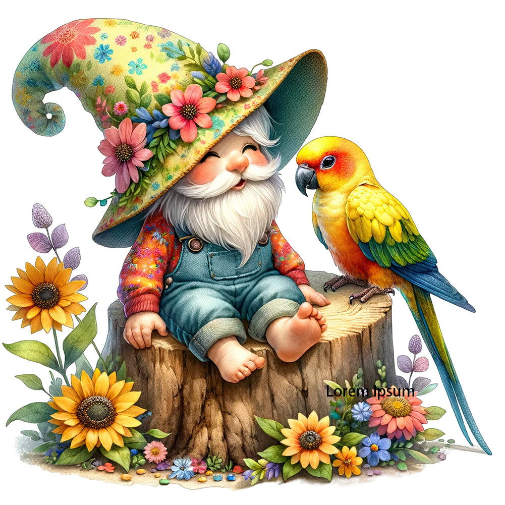 Flower Cart - Full Round Drill Diamond Painting 30*30CM