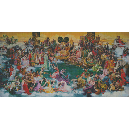 World Celebration - Fairy - 14CT Stamped Cross Stitch 190*94CM(Xiaobai Brand)
