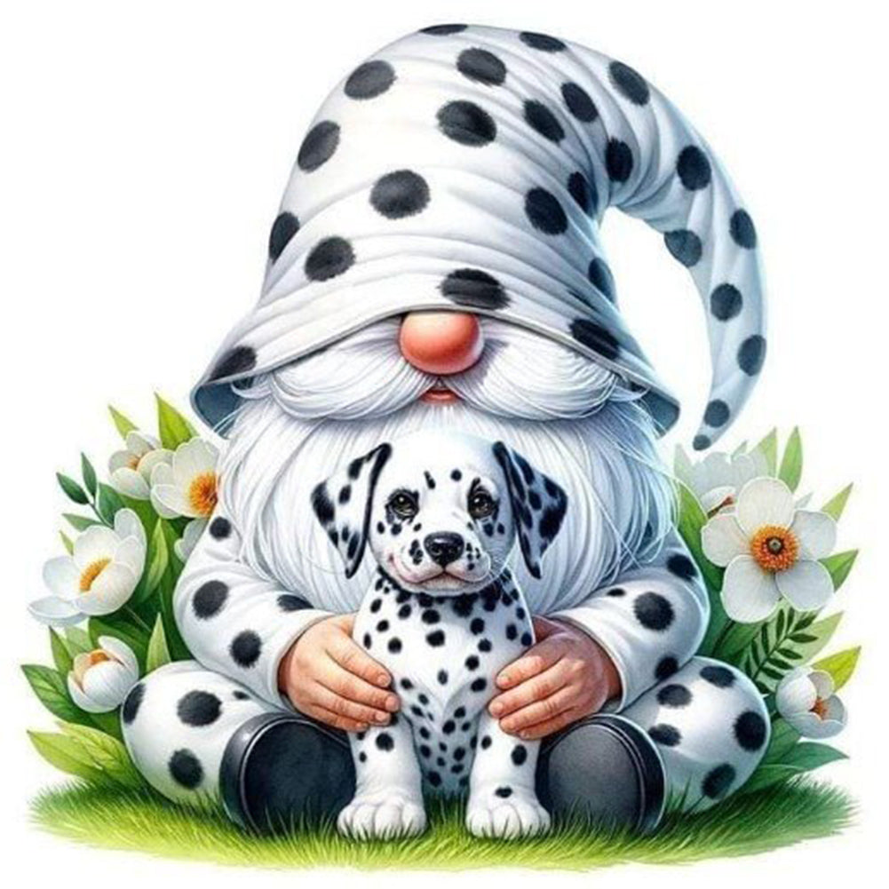 Dalmatian Gnome - Full Round Drill Diamond Painting 30*30CM