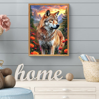 Wolf - Full Round Drill Diamond Painting 30*40CM