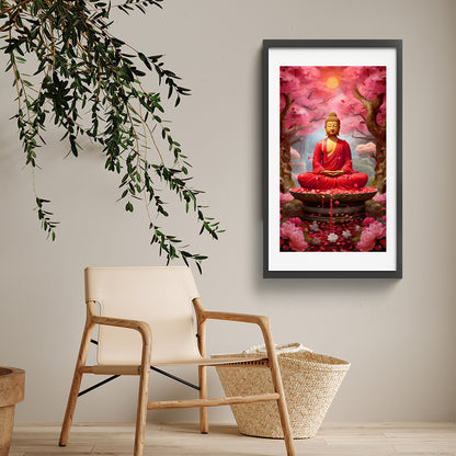 Buddha Statue - Full Round Drill Diamond Painting 40*70CM
