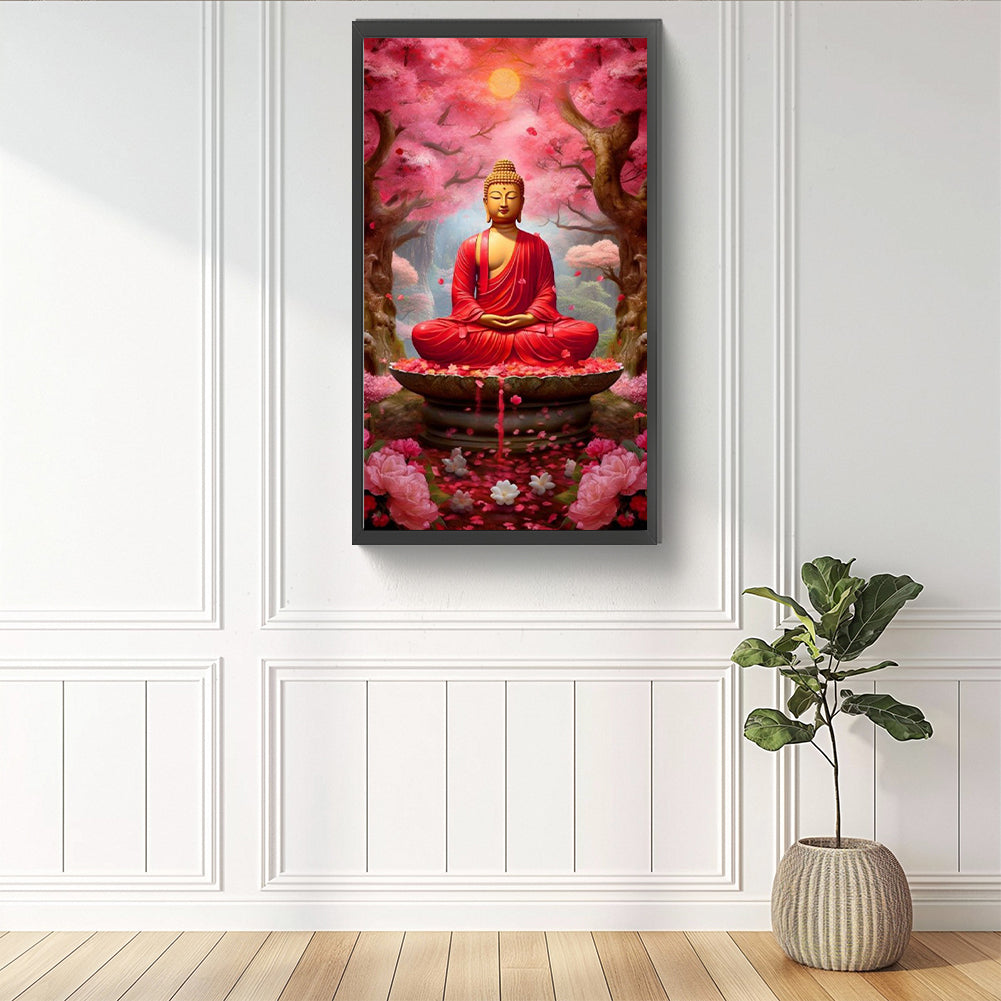 Buddha Statue - Full Round Drill Diamond Painting 40*70CM