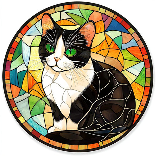 Cow Cat - 11CT Stamped Cross Stitch 40*40CM