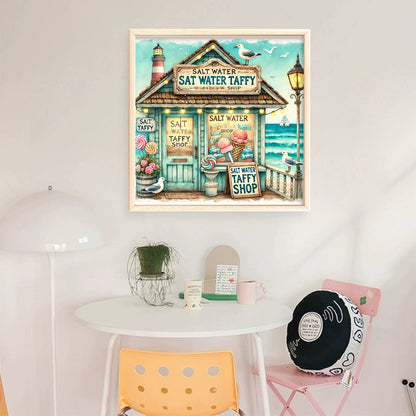 Candy House - 11CT Stamped Cross Stitch 45*45CM