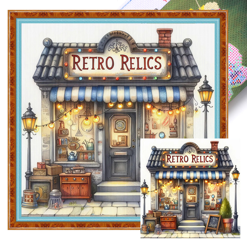 Grocery Store - 11CT Stamped Cross Stitch 45*45CM