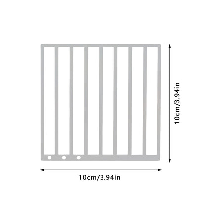 Stainless Steel Diamond Painting Ruler DIY Diamond Painting Tools (3 Rows Round)