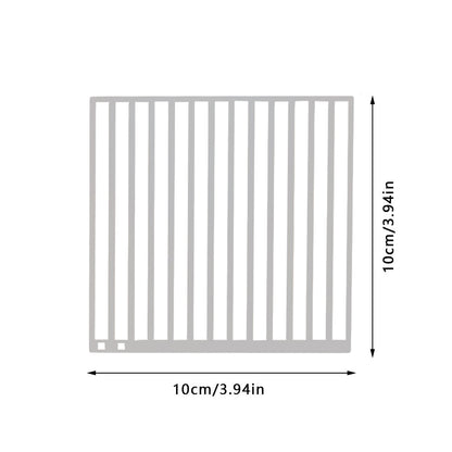 Stainless Steel Diamond Painting Ruler DIY Diamond Painting Tool (2 Rows Square)