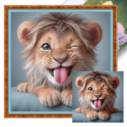 Lion - 11CT Stamped Cross Stitch 40*40CM