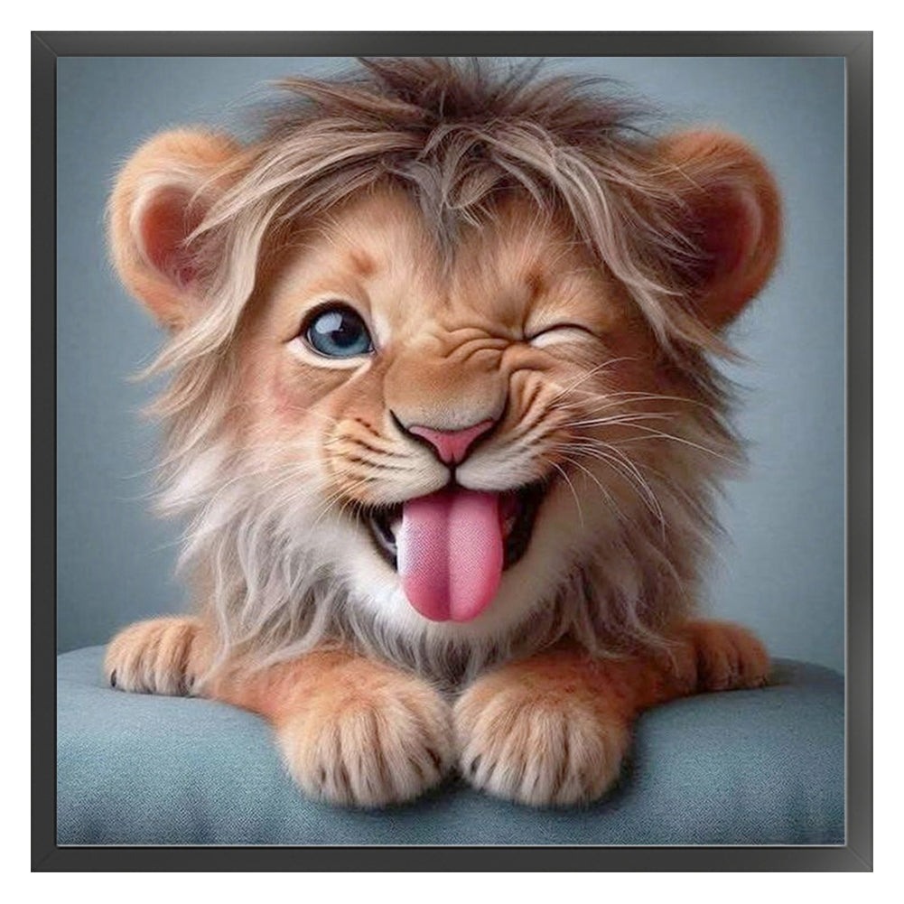 Lion - 11CT Stamped Cross Stitch 40*40CM