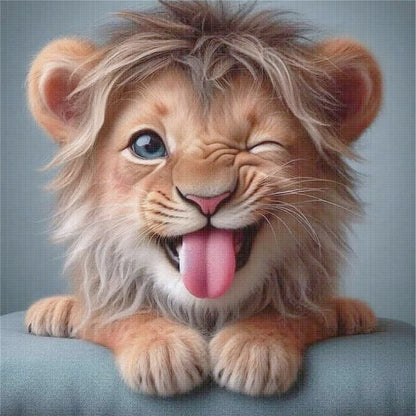 Lion - 11CT Stamped Cross Stitch 40*40CM