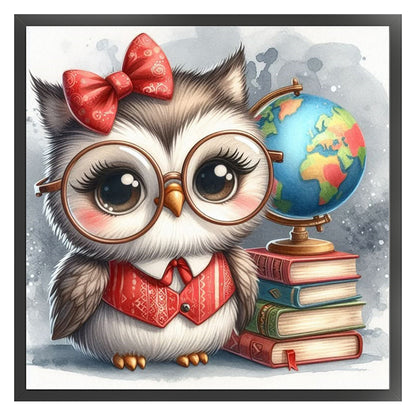 Owl - 11CT Stamped Cross Stitch 40*40CM