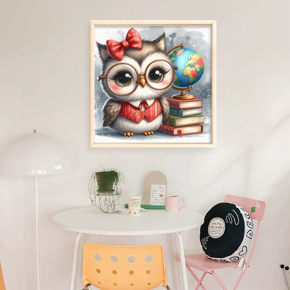 Owl - 11CT Stamped Cross Stitch 40*40CM
