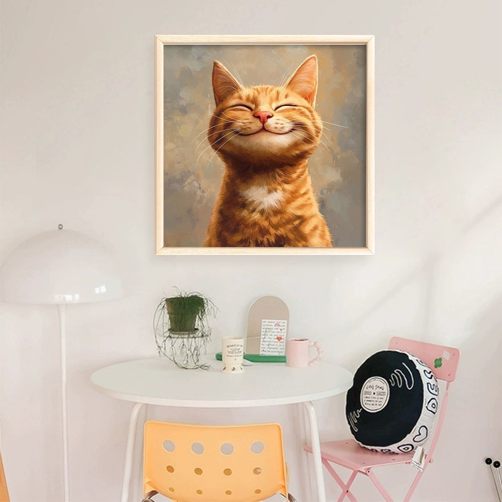 Cat - 11CT Stamped Cross Stitch 40*40CM