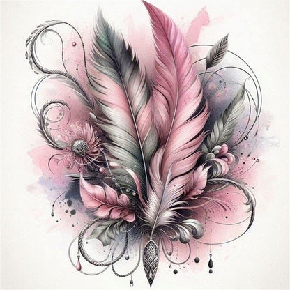 Feather - 11CT Stamped Cross Stitch 45*45CM