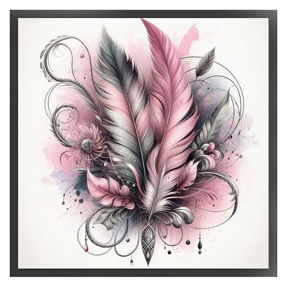 Feather - 11CT Stamped Cross Stitch 45*45CM