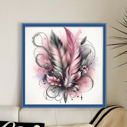Feather - 11CT Stamped Cross Stitch 45*45CM