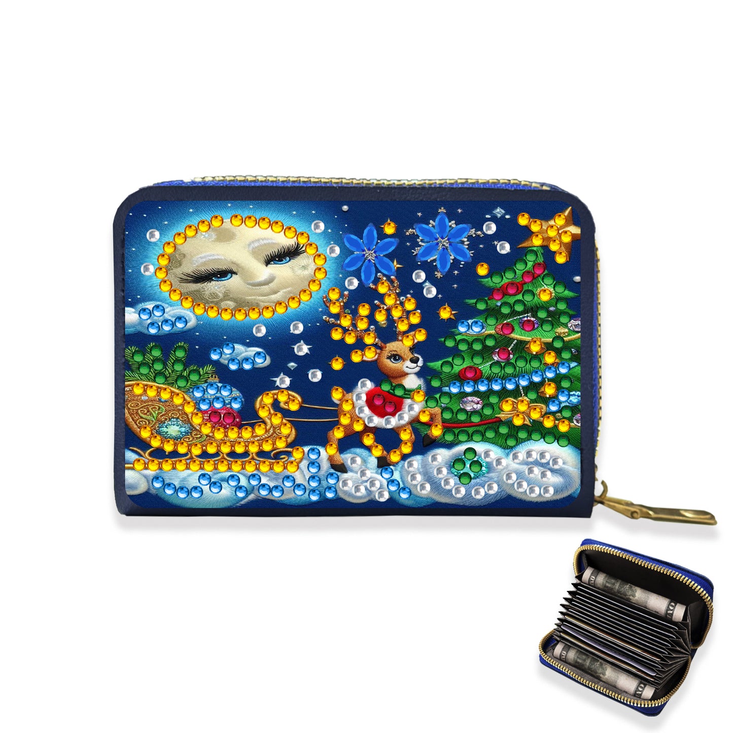 DIY Diamond Art Diamond Dot Card Pack 5D Diamond Painting Coin Pouch Craft Gift