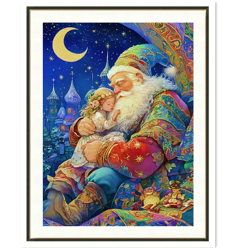Santa Claus - 11CT Stamped Cross Stitch 50*63CM(Mona Lisa Brand)