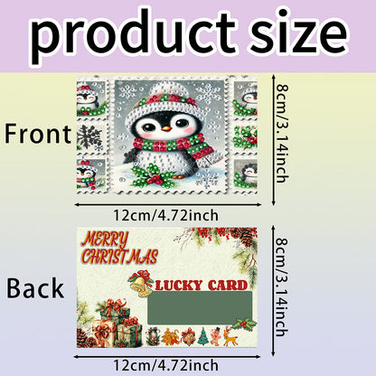 10pcs DIY Diamond Painting Crystal Scratch Card Rhinestone Party Event Gift Card