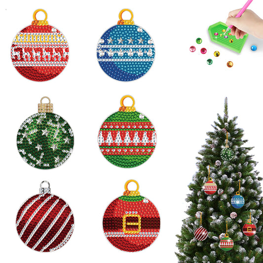 Xmas Theme 2D Flat DIY Diamond Christmas Tree Pendant Wall Door Decoration Craft
