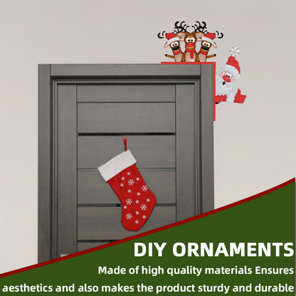 DIY Xmas Diamond Art Door Frame Decoration Door Corner Pendants for Feiend Gifts