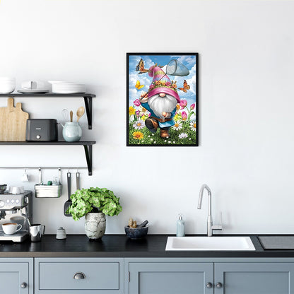 Daisy Gnome - Full Round Drill Diamond Painting 30*40CM