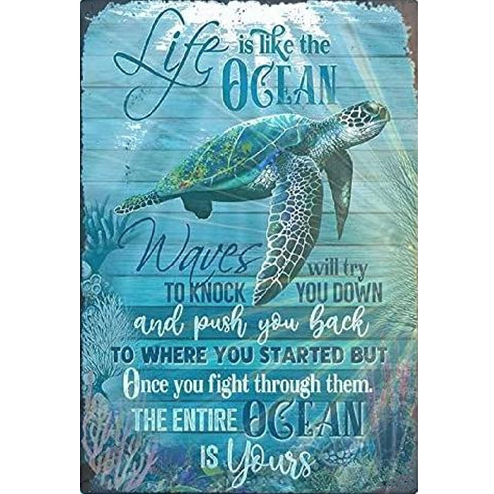 Turtle - 11CT Stamped Cross Stitch 40*60CM