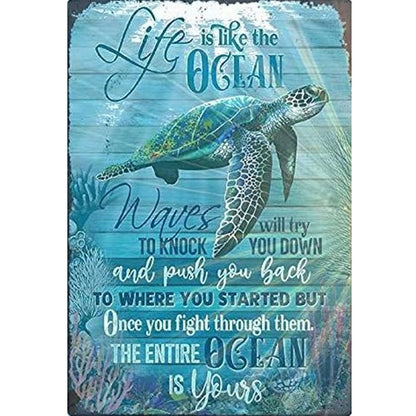Turtle - 11CT Stamped Cross Stitch 40*60CM