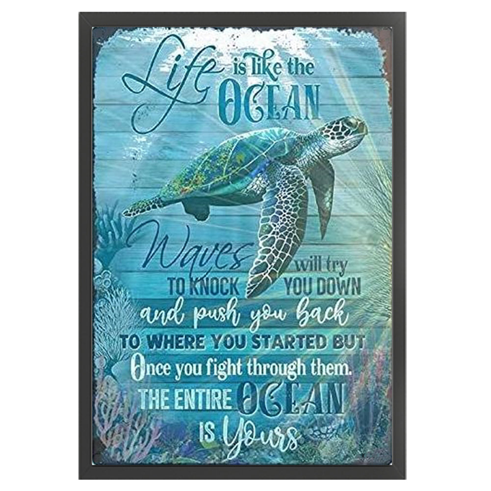 Turtle - 11CT Stamped Cross Stitch 40*60CM