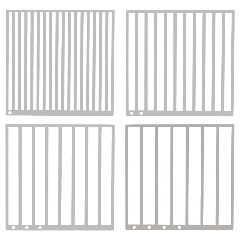 4Pcs DIY Diamond Art Guide Ruler Rhinestone Positioning Grid Ruler Gift (Round)