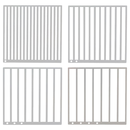 4Pcs DIY Diamond Art Guide Ruler Rhinestone Positioning Grid Ruler Gift (Round)